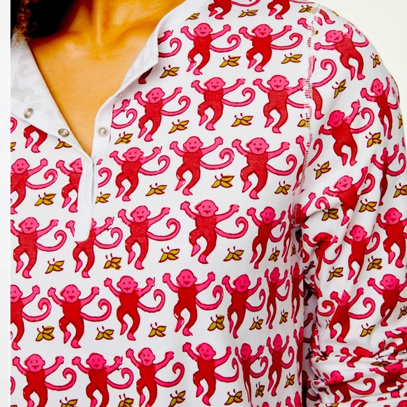 Roller Rabbit Intimates & Sleepwear Roller Rabbit Pink Monkey